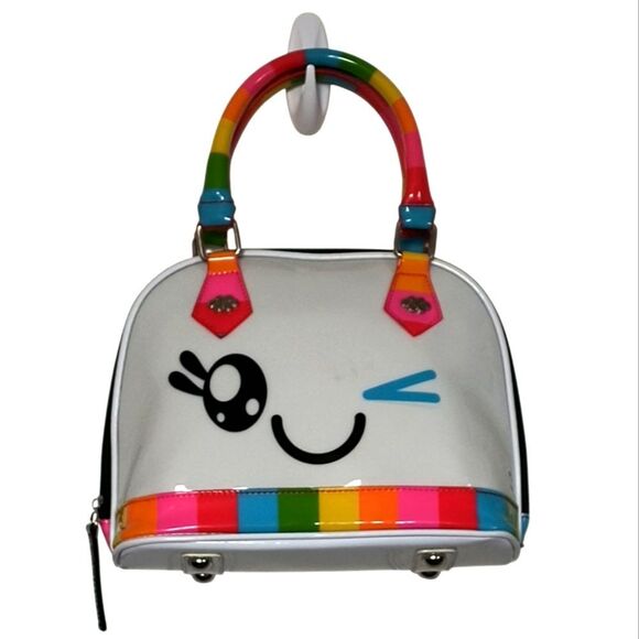 Loungefly Loves So So Happy Rainbow Bowler Purse - Picture 1 of 10
